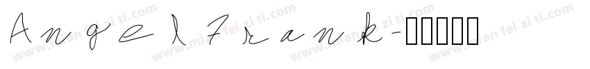 Angel Frank字体转换